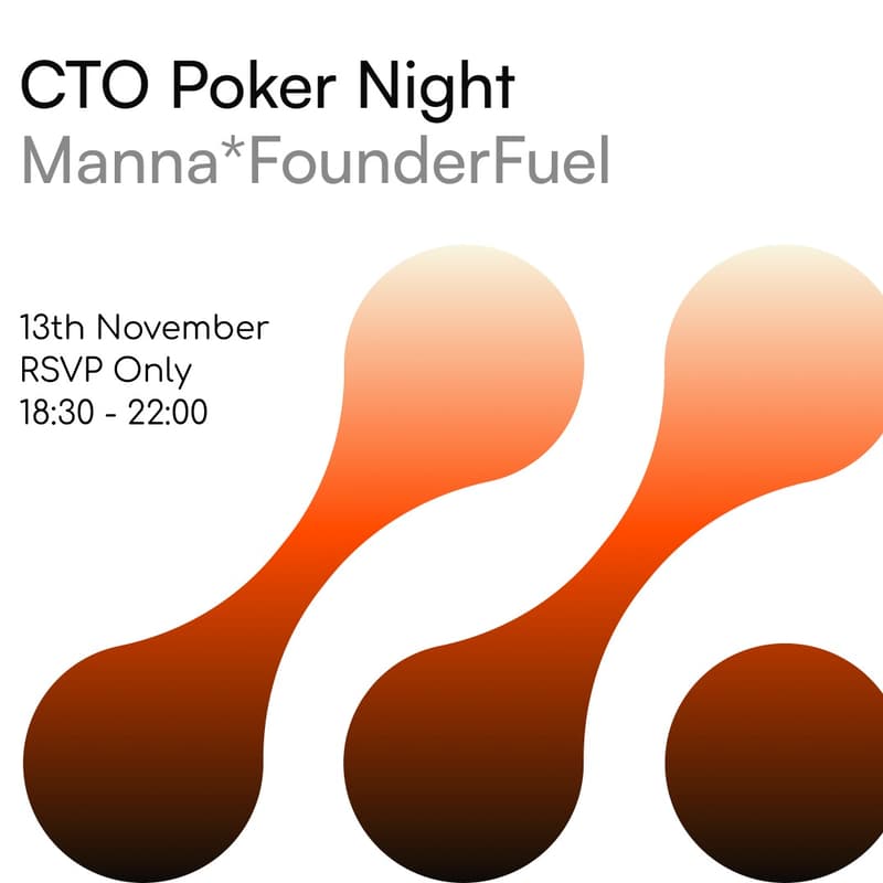 Cover Image for CTO Poker Night · Manna × FounderFuel