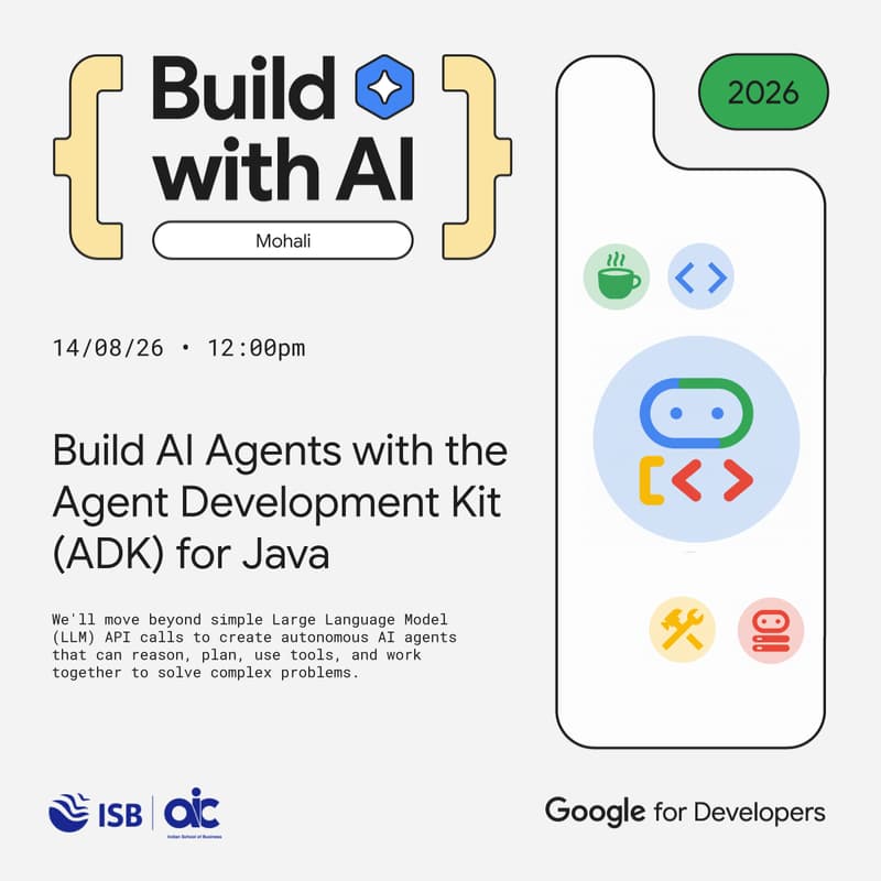 Cover Image for Google's Build with AI 2026 - Mohali, ISB | 3rd Codelab
