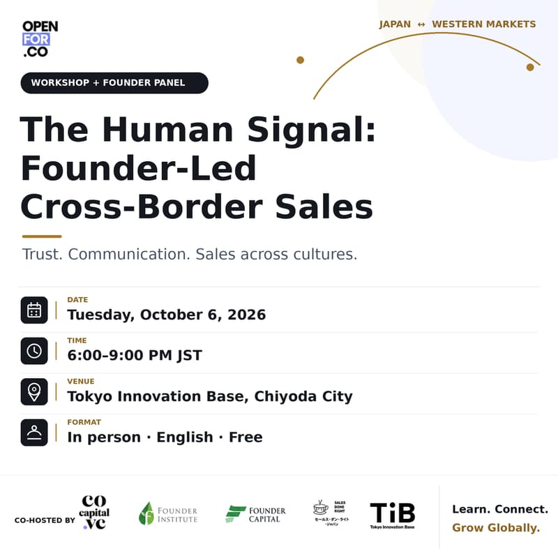 Cover Image for The Human Signal: Founder-Led Cross-Border Sales