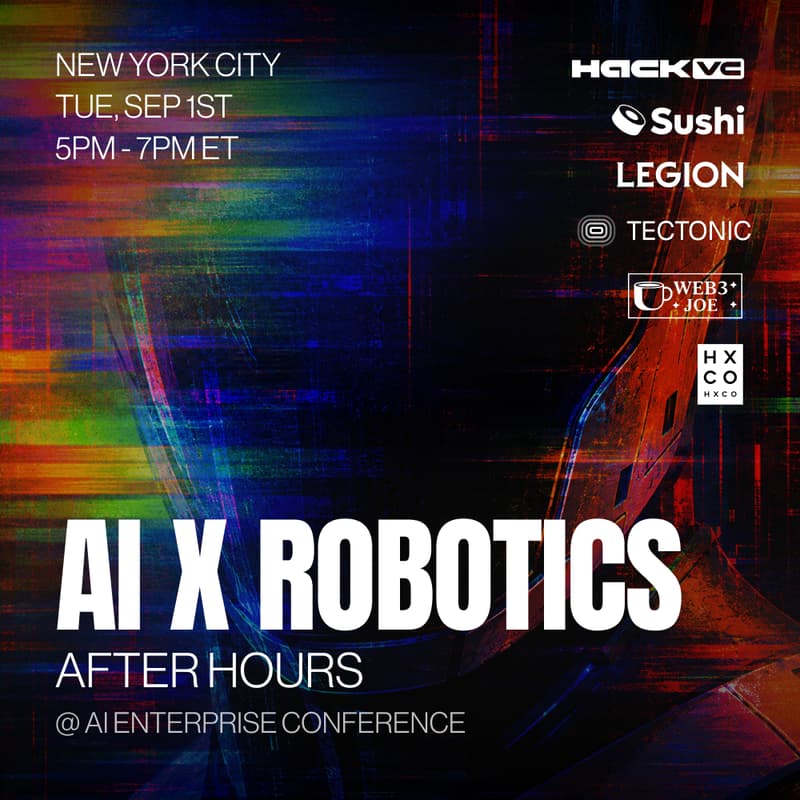 Cover Image for AI x Robotics After Hours @ The AI Enterprise Conference