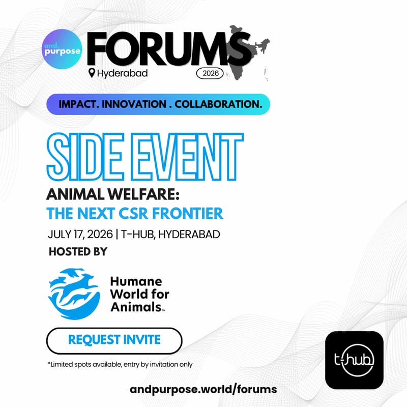 Cover Image for Humane For Animals India CSR Side Event -AndPurpose Forums, Hyderabad