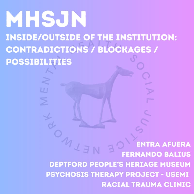 Cover Image for MHSJN - Inside/Outside of the institution: contradictions, blockages, possibilities