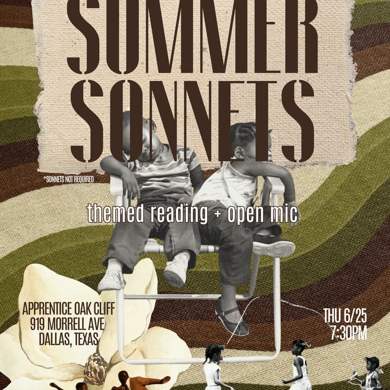 Cover Image for Summer Sonnets: Live Reading & Open Mic
