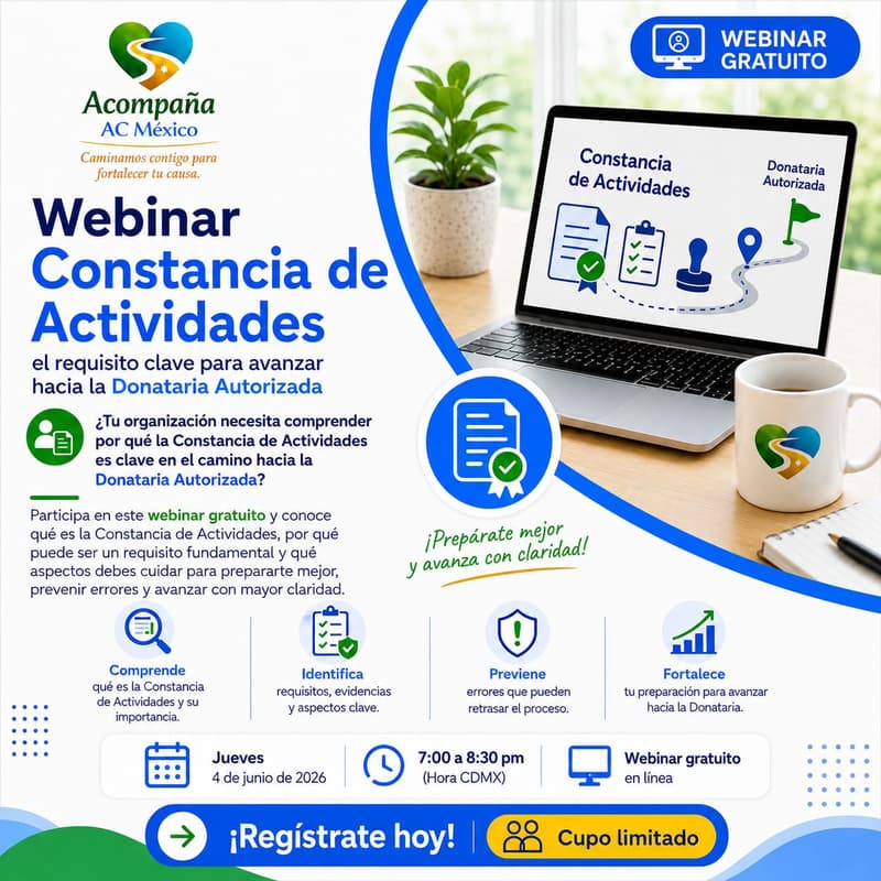 Cover Image for Constancia de Actividades: el requisito clave para avanzar hacia la Donataria Autorizada.