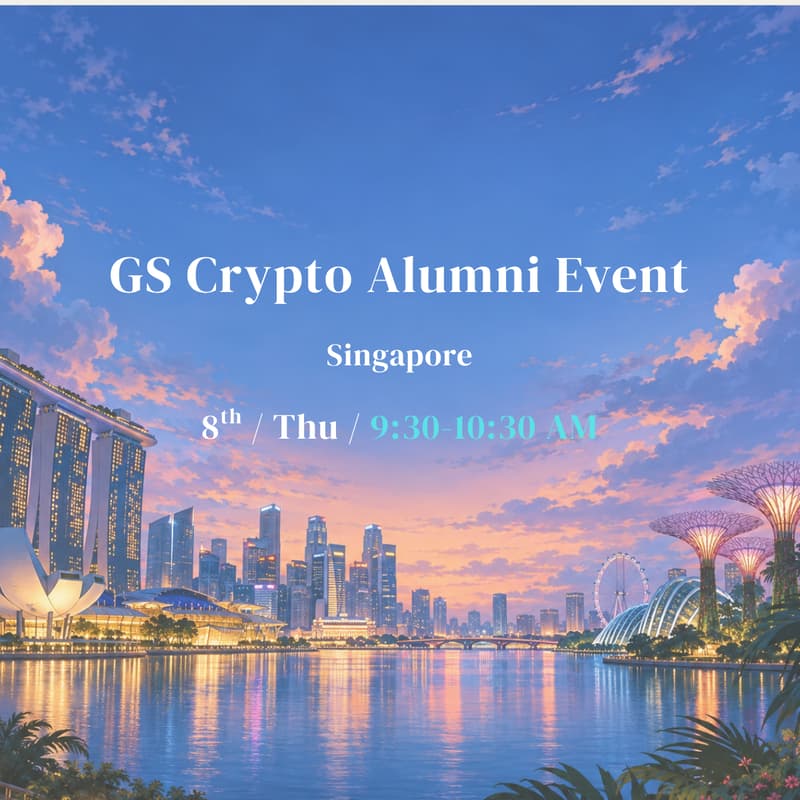 Cover Image for GS Crypto Alumni Network @Token2049 🇸🇬