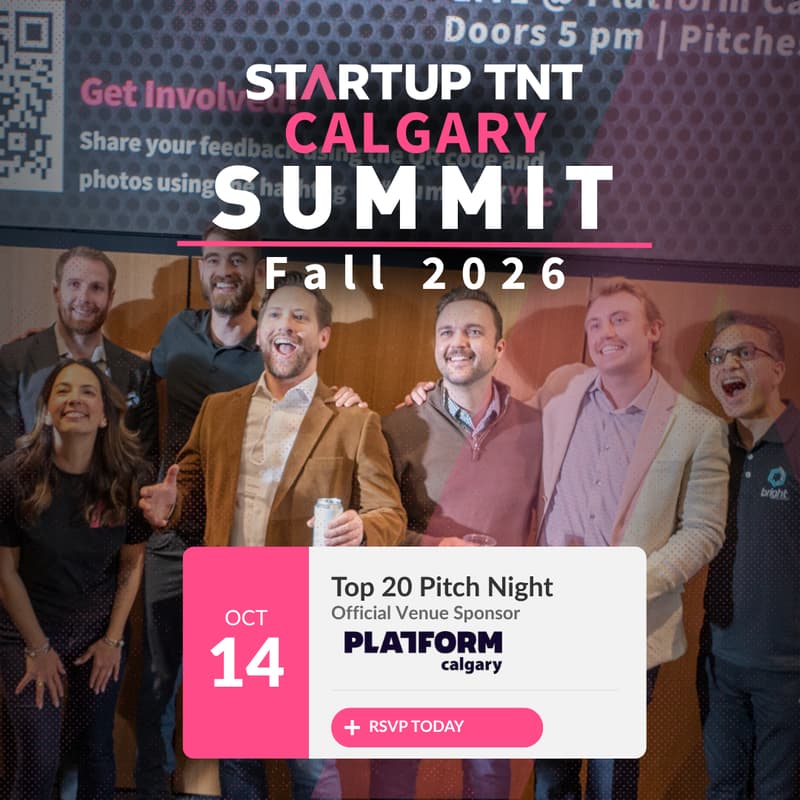 Cover Image for Startup TNT Calgary - Top 20 Pitch Night