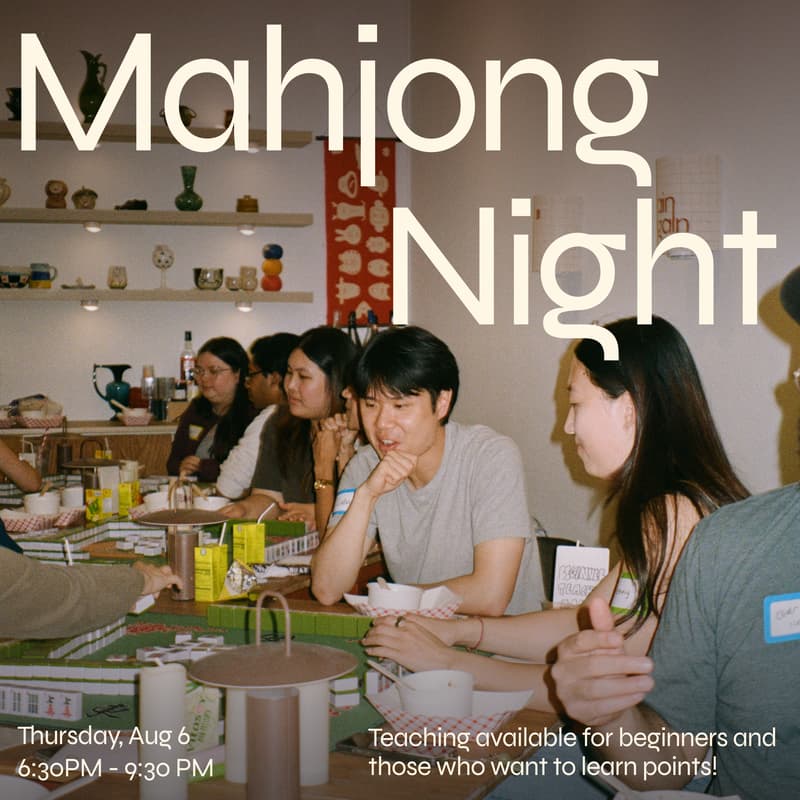 Cover Image for Mahjong Night (Beginner friendly!)