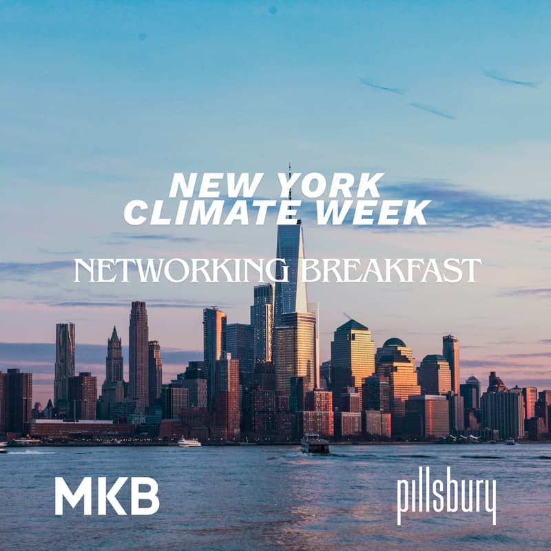 Cover Image for MKB & Pillsbury New York Climate Week Breakfast Reception