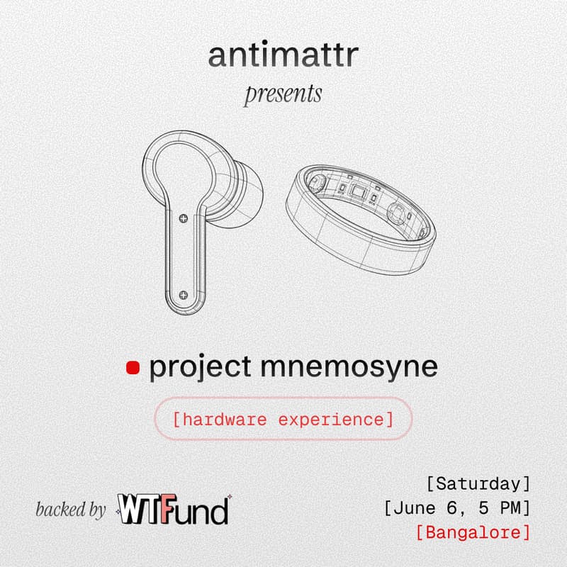 Cover Image for hardware experience | project mnemosyne by antimattr