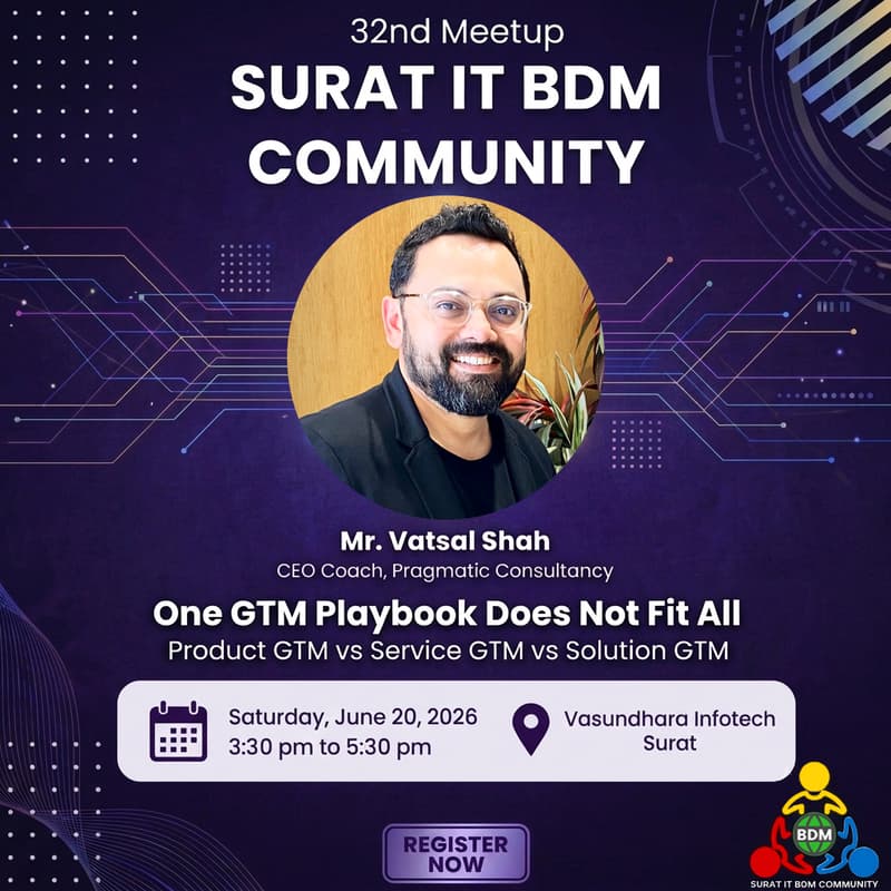 Cover Image for 32nd Surat IT BDM Meetup