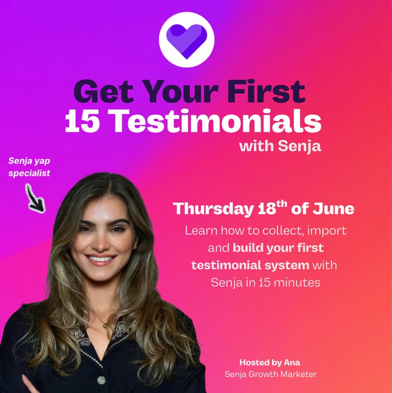Cover Image for Get Your First 15 Testimonials in 15 Minutes with Senja - Live Demo