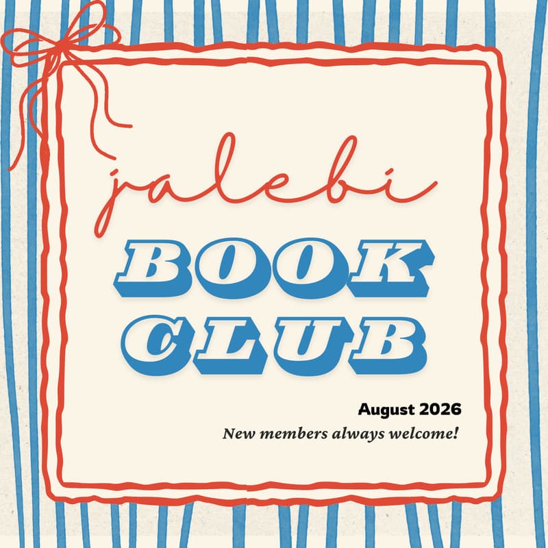 Cover Image for Jalebi Book Club AUGUST 🏖️