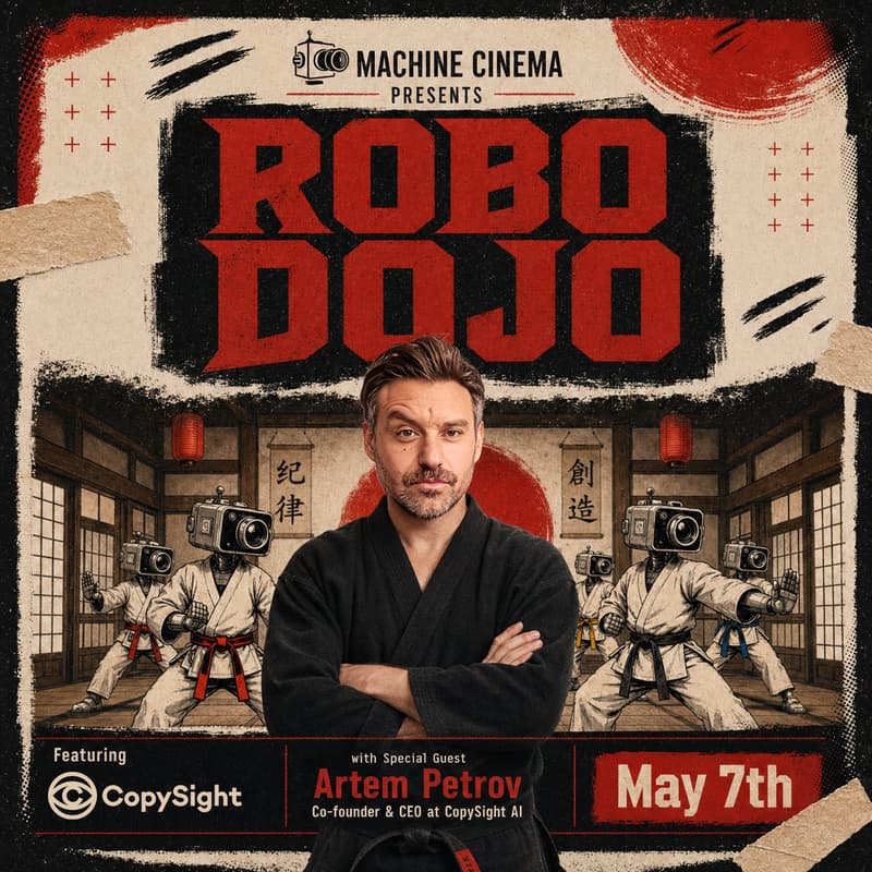 Cover Image for RoboDojo - Copyrighting AI! w/ Artem Petrov, Founder of Copysight.ai
