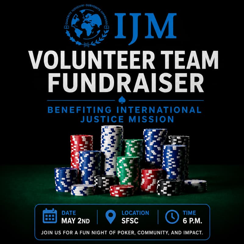 Cover Image for Poker Tournament to Benefit International Justice Mission