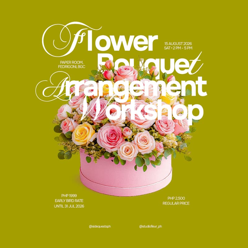 Cover Image for SQPH: Flower Arrangement Workshop