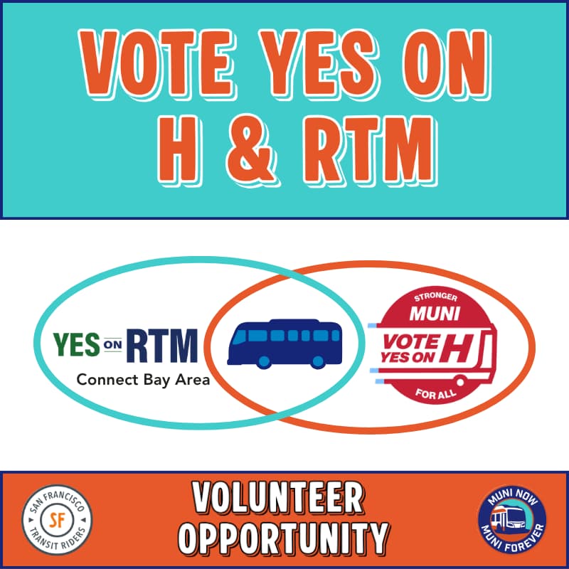 Cover Image for Flyering with San Francisco Transit Riders in Downtown SF for Props H & RTM