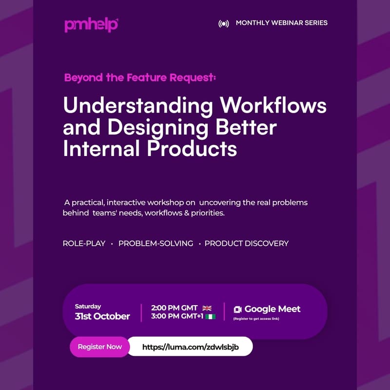 Cover Image for Beyond the Feature Request: Understanding Workflows and Designing Better Internal Products