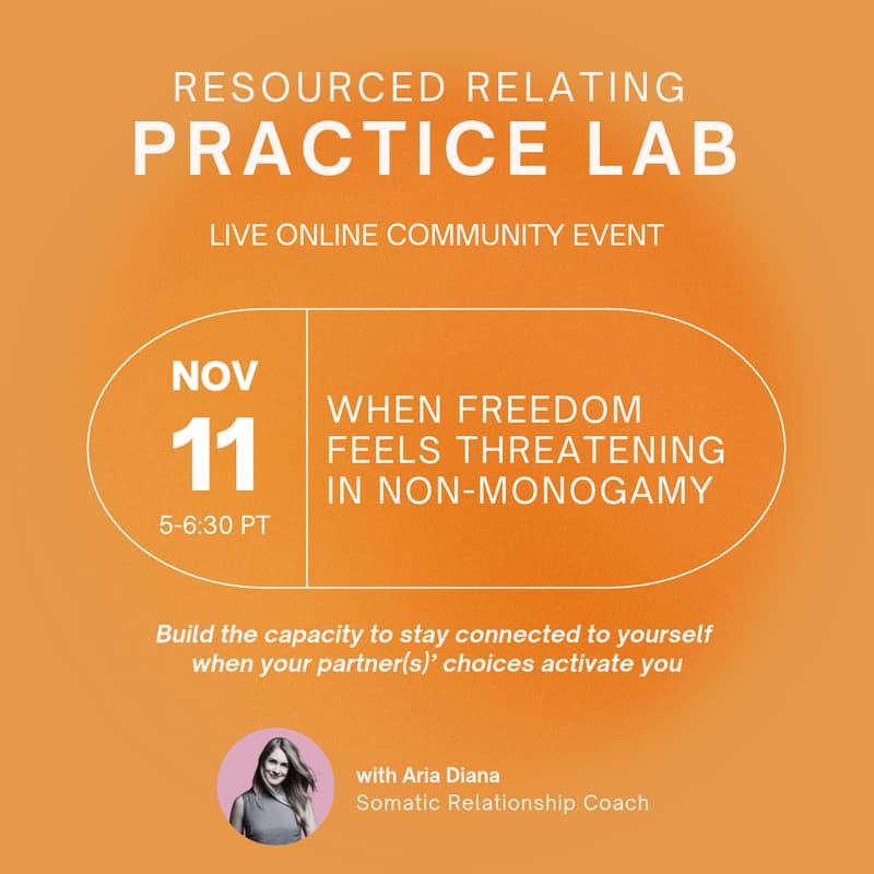 Cover Image for Resourced Relating Practice Lab: When Freedom Feels Threatening in Non-Monogamy