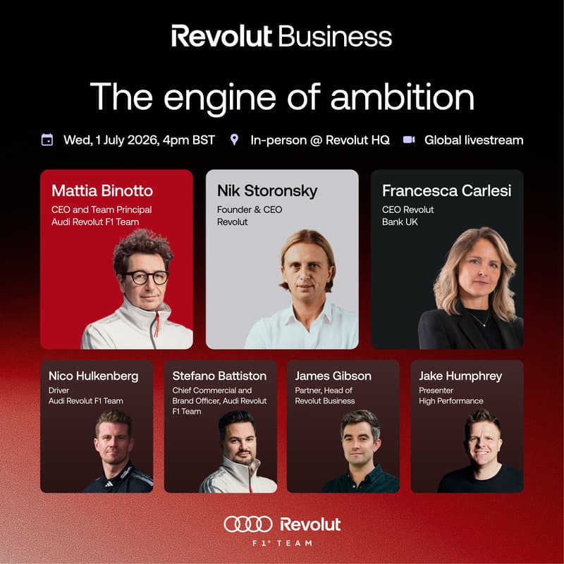 Cover Image for Revolut Business & Audi Revolut F1: The Engine of Ambition