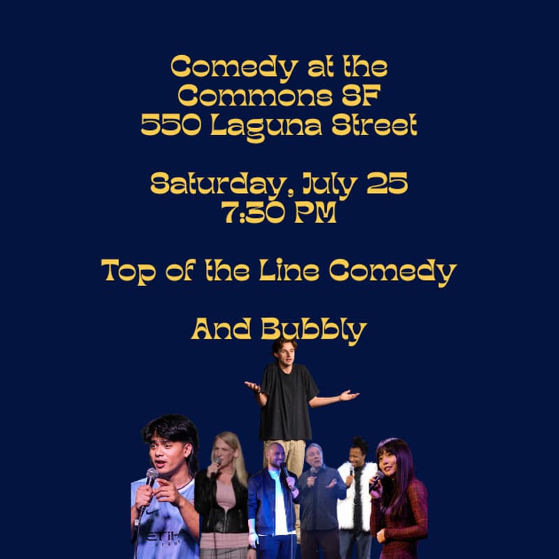 Cover Image for Comedy at the Commons SF Saturday, July 25, 2026