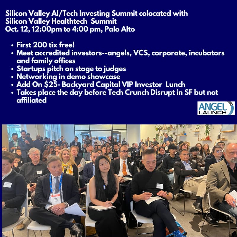 Cover Image for Silicon Valley AI/Tech Investing Summit---Attend or Pitch