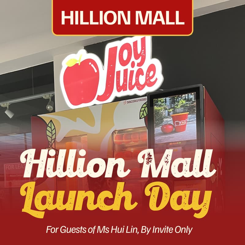 Cover Image for 🎉 [By Invite] JoyJuice Launch Day @ Hillion Mall