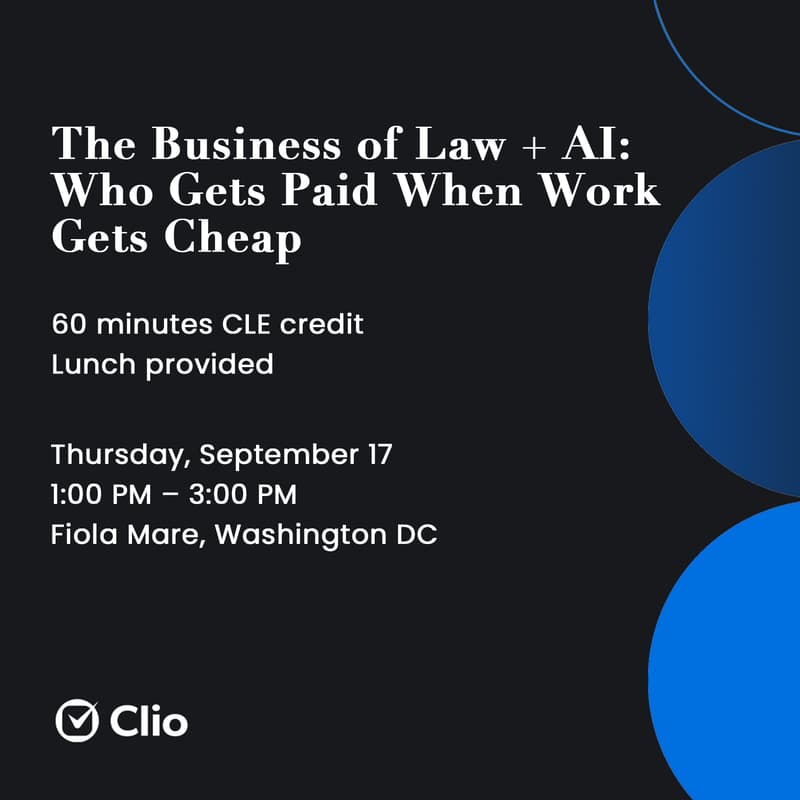 Cover Image for [CLE-Eligible] The Business of Law + AI: Who Gets Paid When Work Gets Cheap
