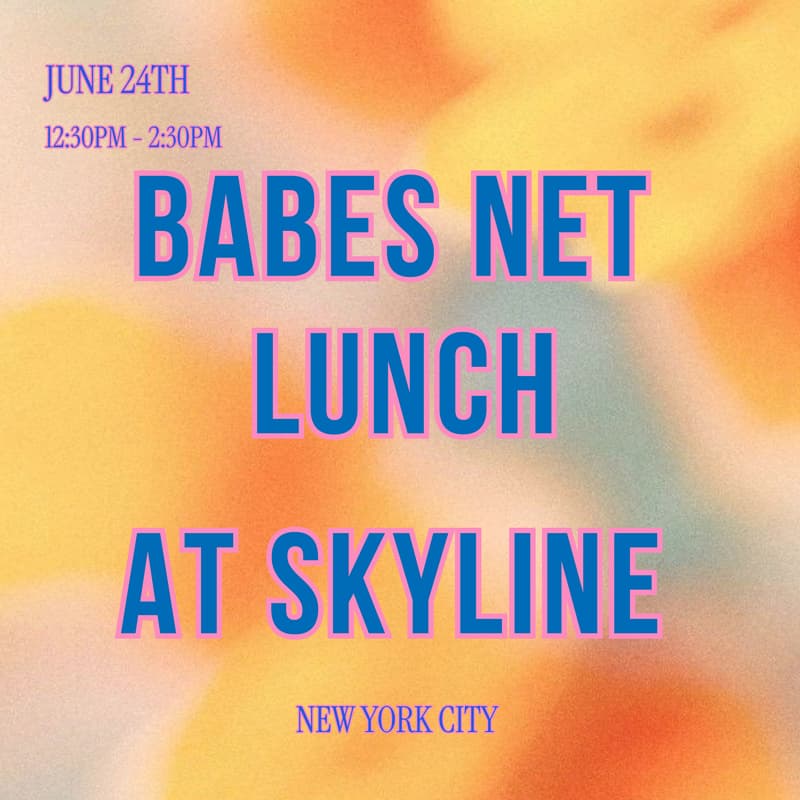 Cover Image for BABES NET LUNCH at SKYLINE ๐ฝ๐บ๐ธ
