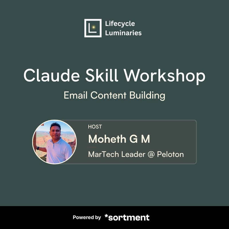 Cover Image for Claude Workshop: Email Building w/ Peloton Lifecycle Leader