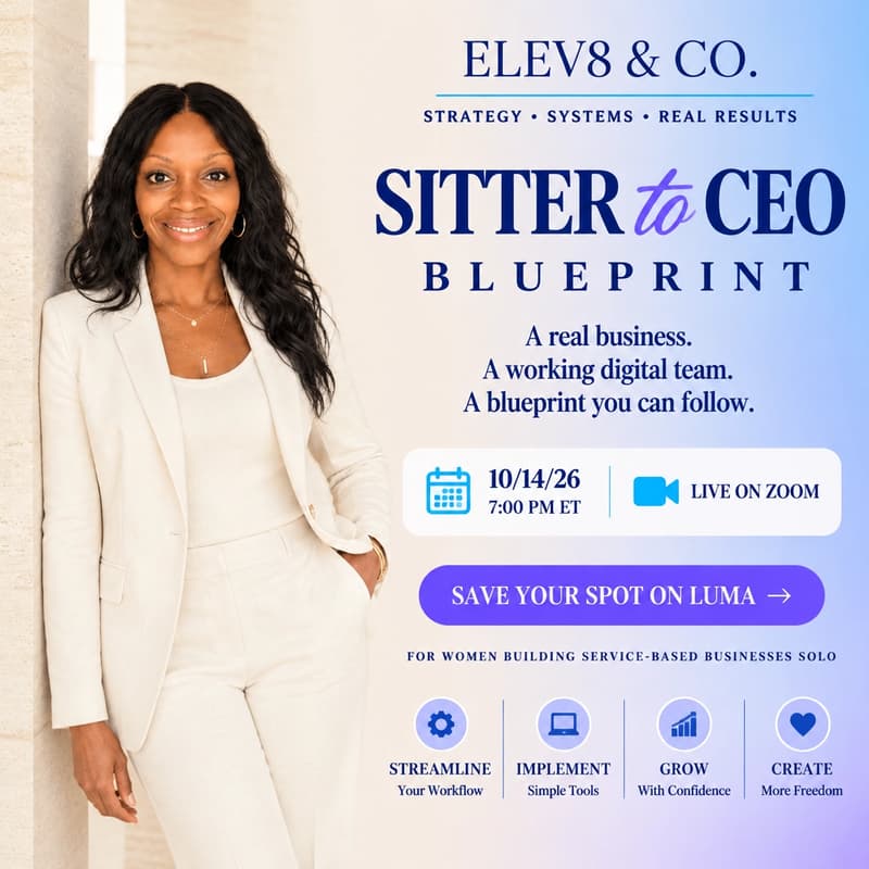 Cover Image for SITTER TO CEO BLUEPRINT