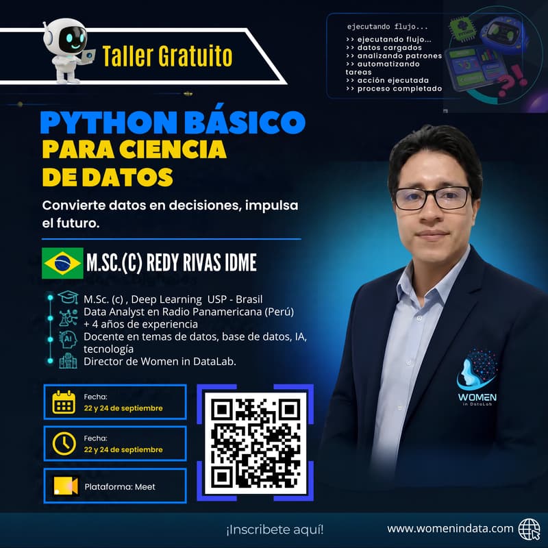 Taller Gratuito: Python Básico para Ciencia de Datos · Luma