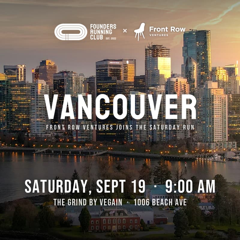 Cover Image for Founders Running Club x Front Row Ventures