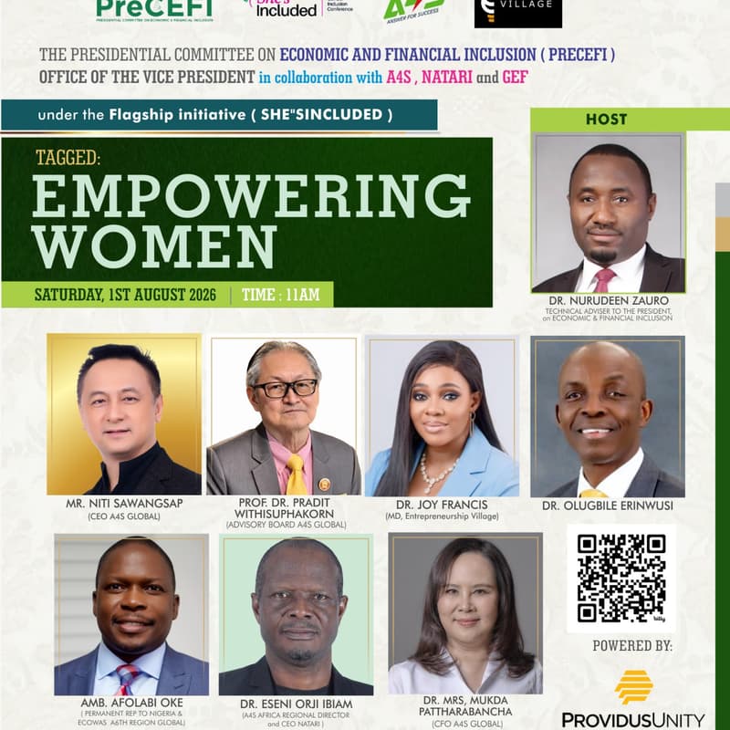 Cover Image for Empowering Women: A She's Included Dialogue on Economic & Financial Inclusion by PreCEFI