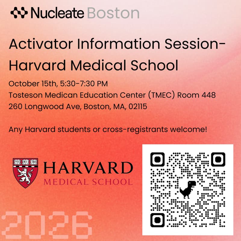 Cover Image for Nucleate Boston Activator Info Session- Harvard Medical School