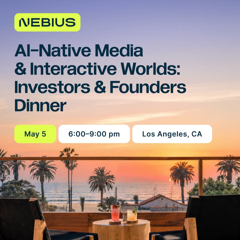 Cover Image for AI-Native Media & Interactive Worlds: Investors, Founders And Industry Experts Dinner