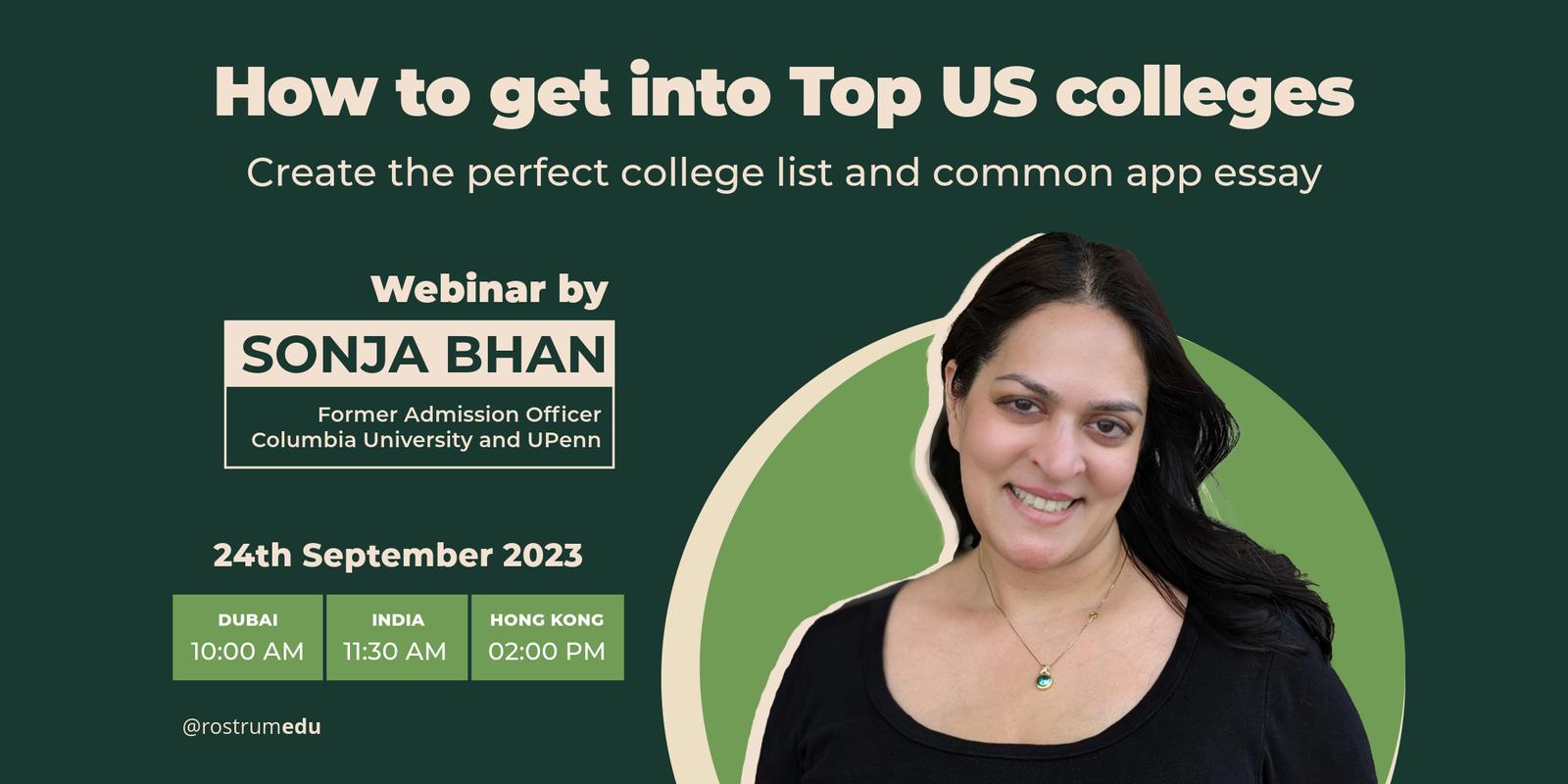 Cover Image for How to get into Top US colleges - Former Admission Officer