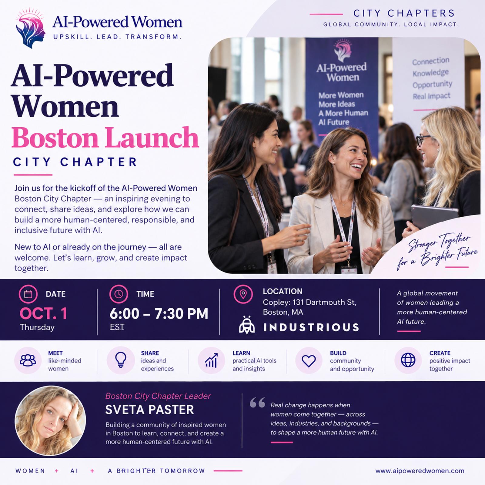 AI-Powered Women Boston City Chapter Launch