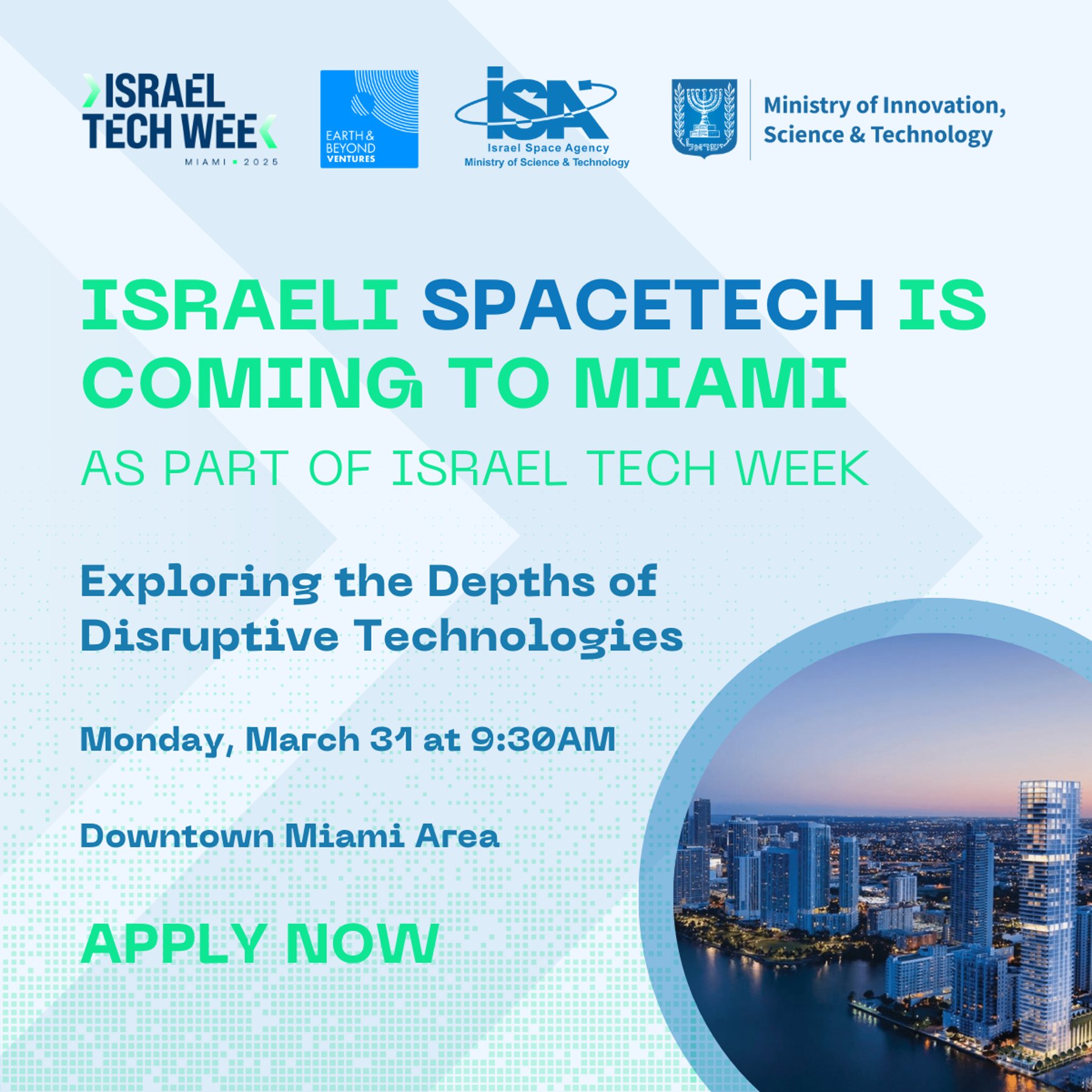 Israeli SpaceTech Is Coming to Miami Luma event cover