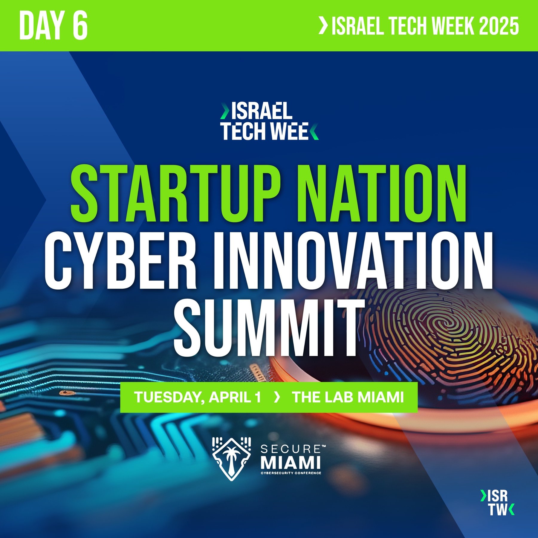 Startup Nation Cyber Innovation Summit Luma event cover