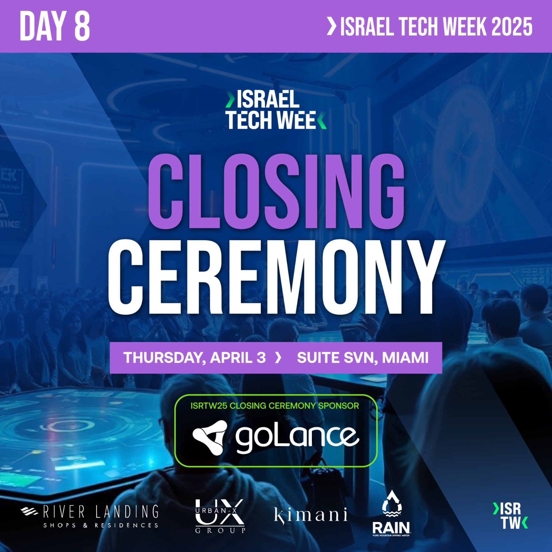 Israel Tech Week 2025 Closing Ceremony Luma event cover