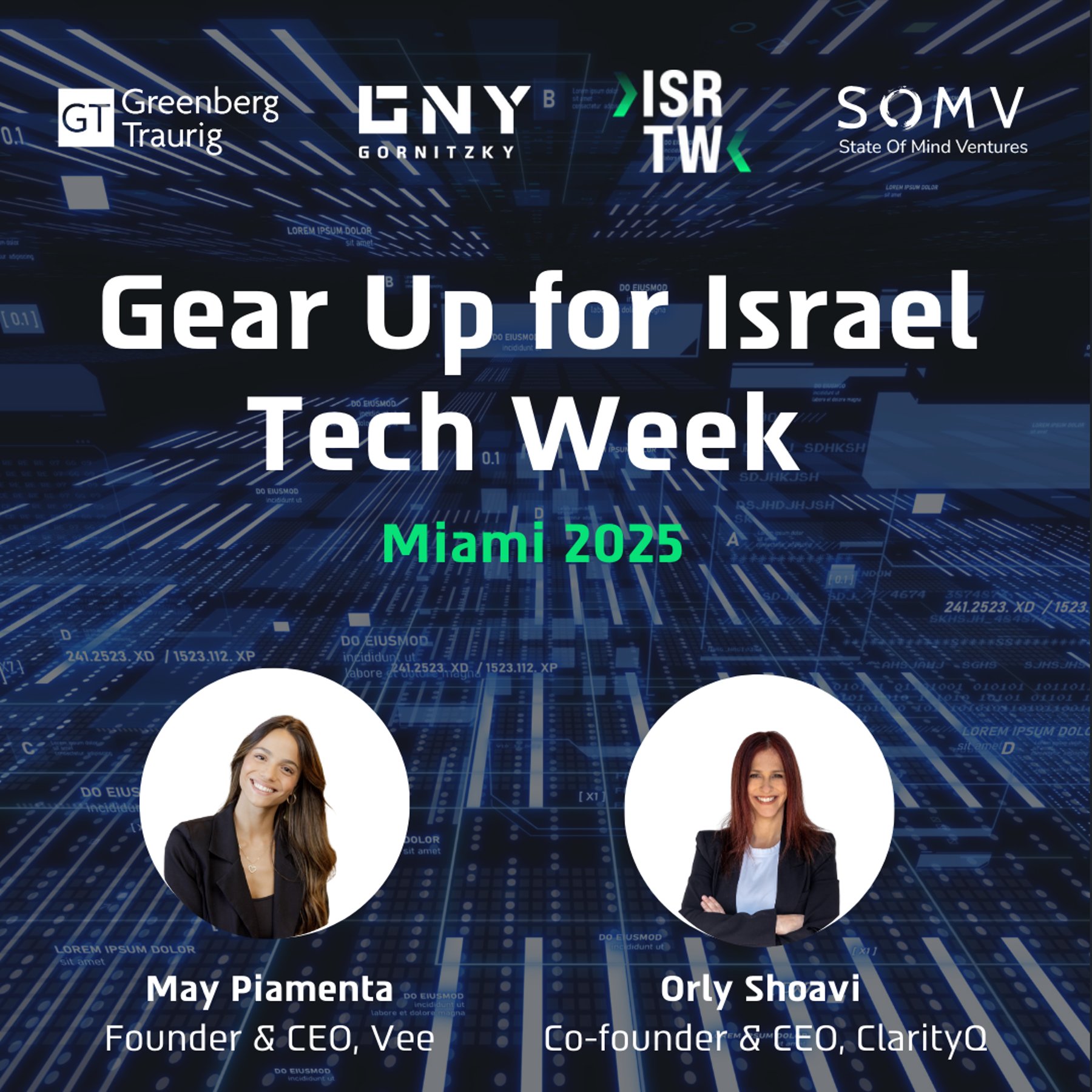 Gear Up for Israel Tech Week Miami 2025 Luma event cover