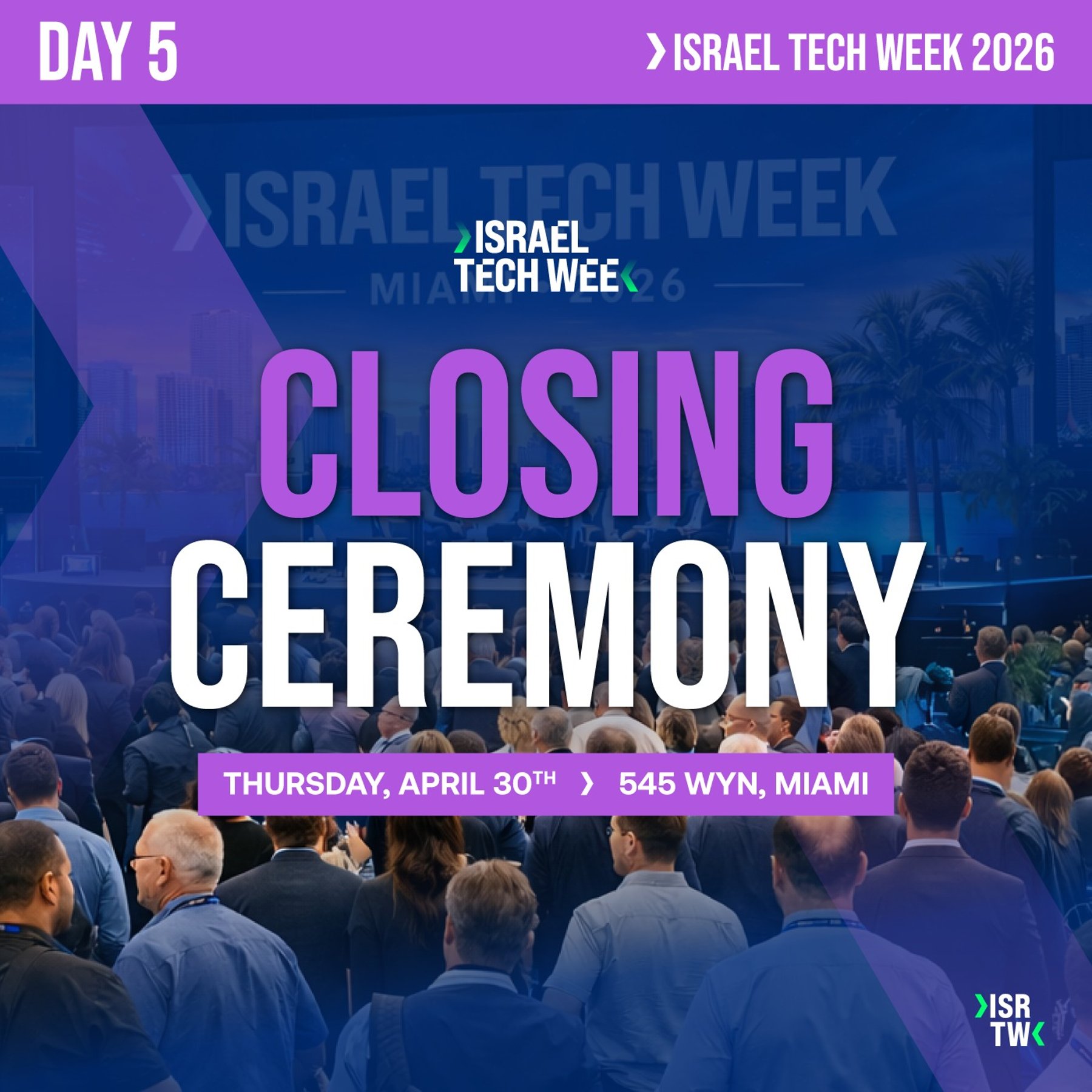 Israel Tech Week 2026 Closing Ceremony Luma event cover