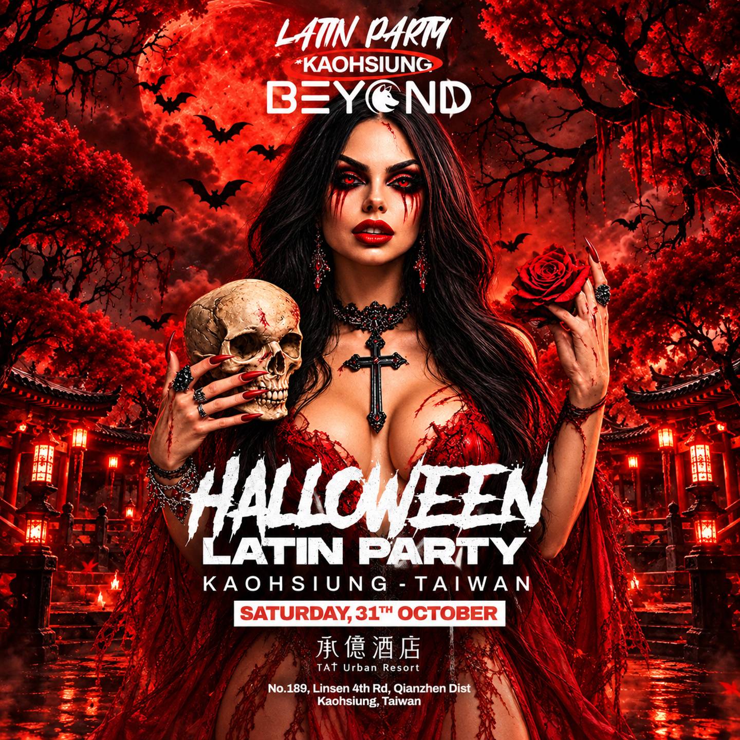 HALLOWEEN LATIN PARTY • OCTOBER 31 • TAI URBAN RESORT • KAOHSIUNG 🎃🇹🇼