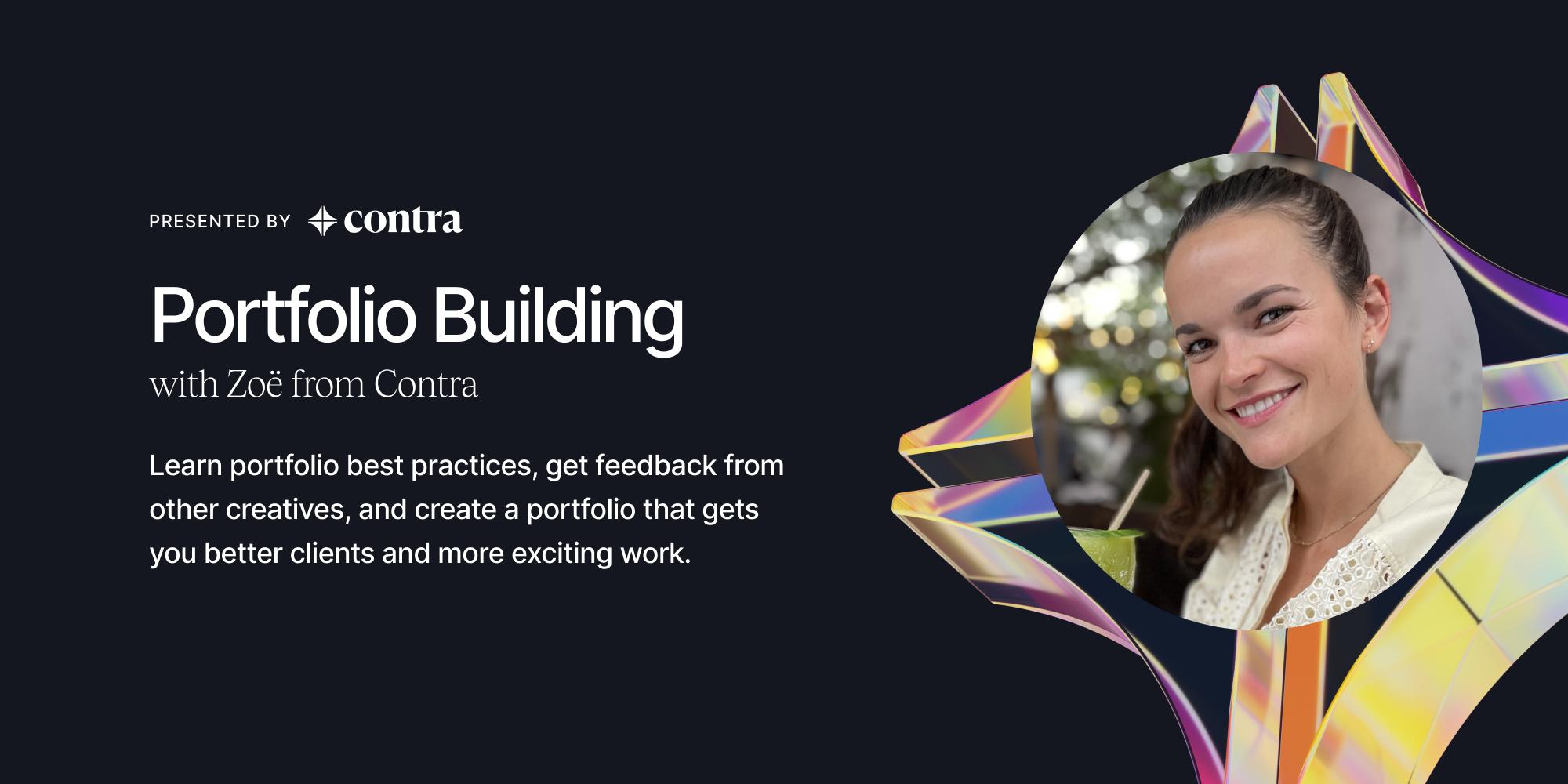 Portfolio Building with Zoë · Luma