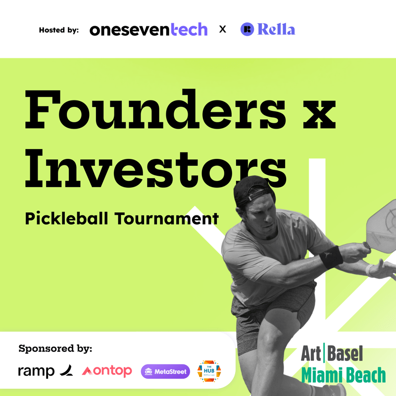 Founders x Investors Pickleball Tournament ArtBasel · Luma