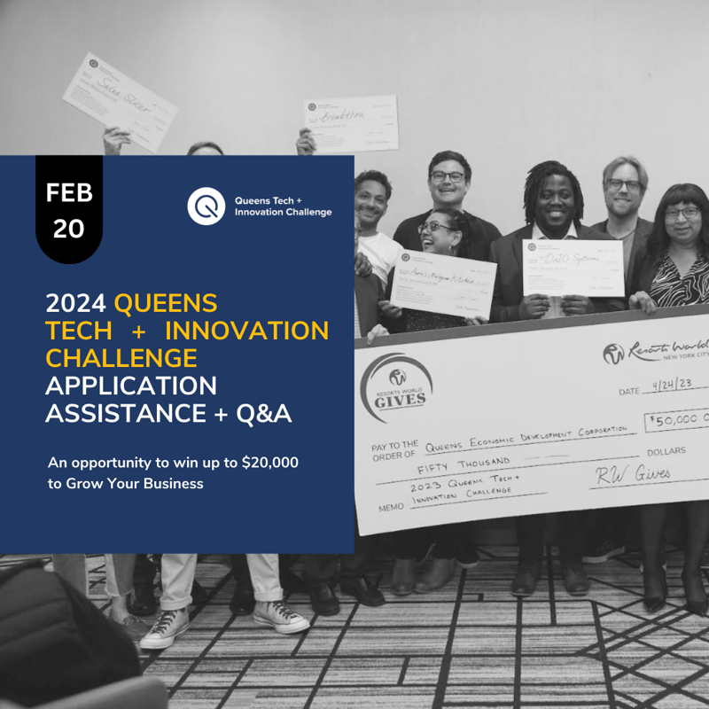 Cover Image for 2024 Queens Tech+ Innovation Challenge Application Assistance Session