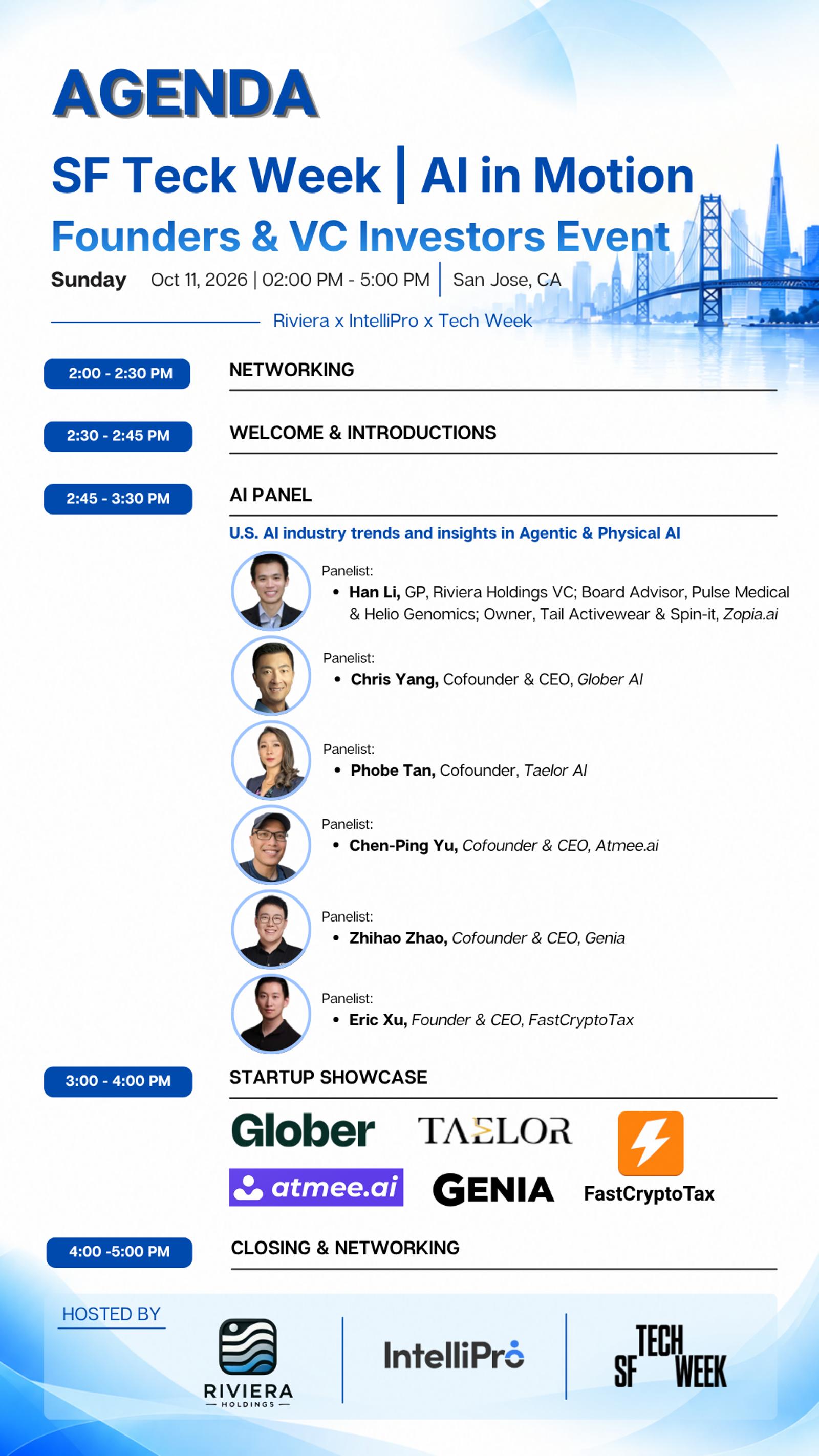 SF Tech Week | AI Founders & Investors Silicon Valley Event · Luma
