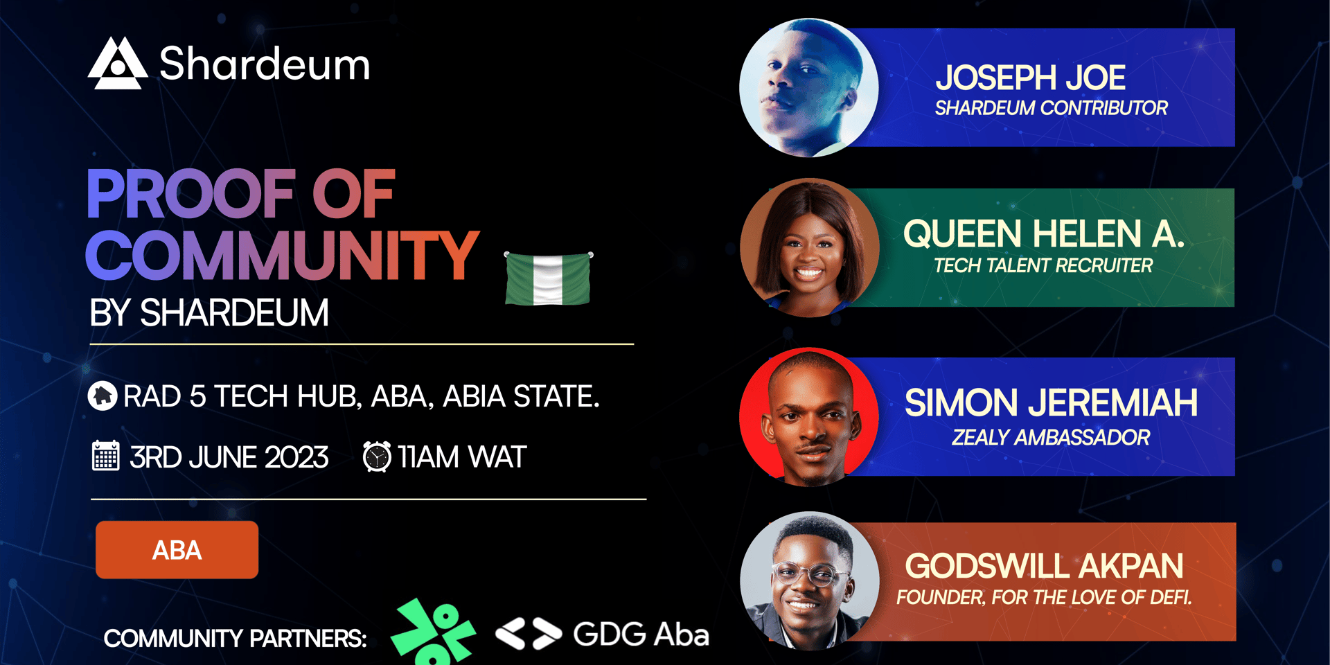 Cover Image for Shardeum ABA, Nigeria Web3 meetup