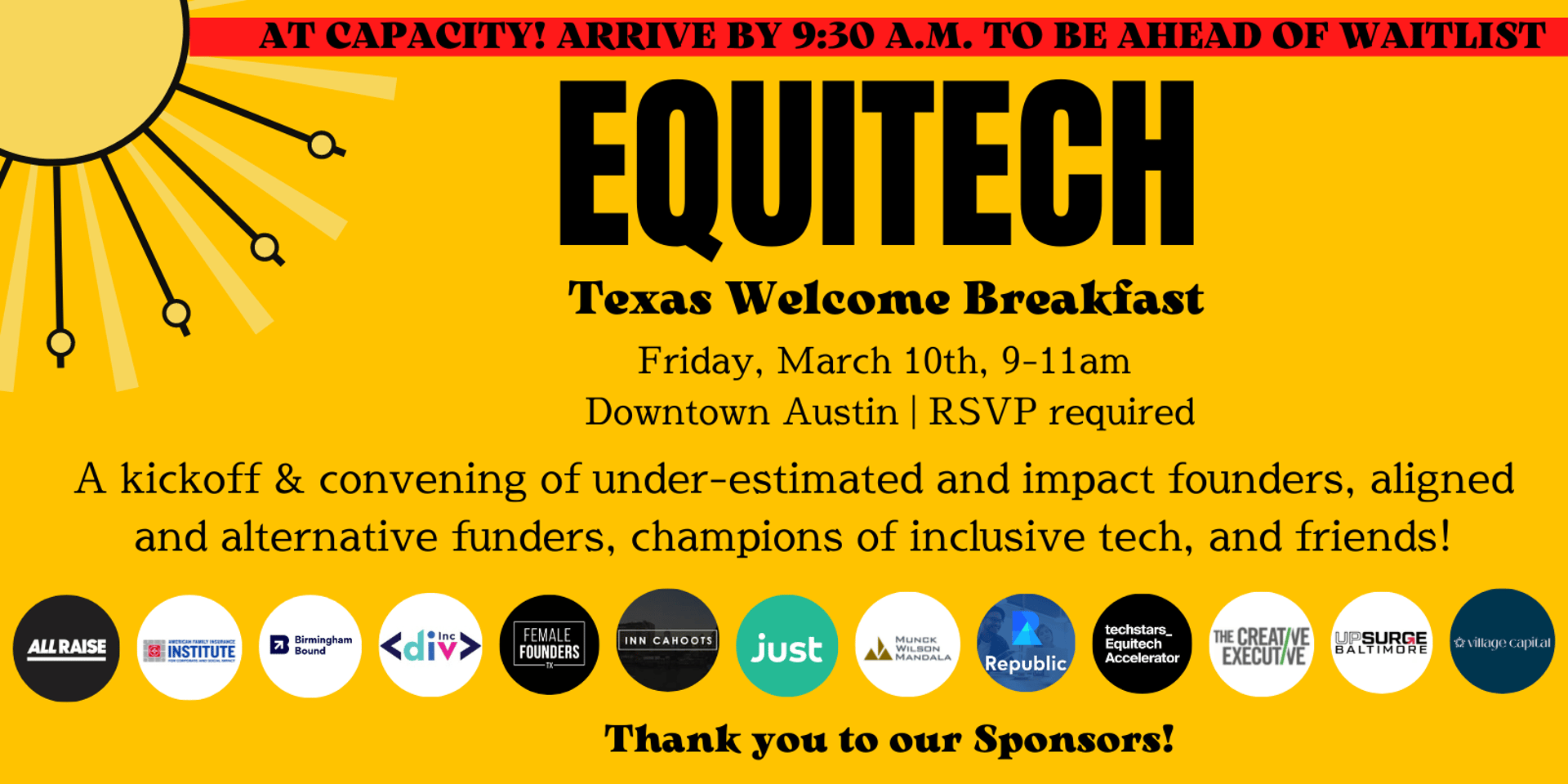 Cover Image for Equitech Texas Welcome Breakfast