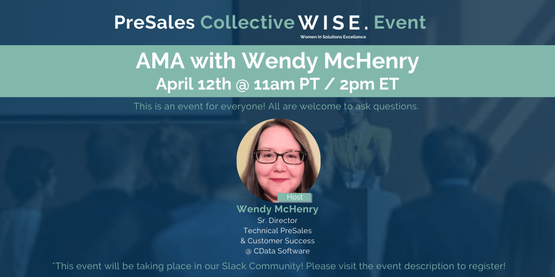 Cover Image for WISE AMA with Wendy McHenry